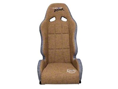 NRG Innovations Defender Water-Resistant Suspension Seat; Brown with Grey Trm (Universal; Some Adaptation May Be Required)