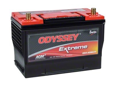 Odyssey Battery Extreme Series AGM Battery; Group 27F (05-08 4.0L Tacoma w/ Cold Climate & Tow Package)