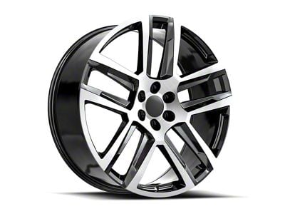 OE Revolution C-32 Gloss Black and Machined 6-Lug Wheel; 22x9; 31mm Offset (04-15 Titan)