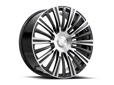 OE Revolution CAD-35 Gloss Black and Machined 6-Lug Wheel; 26x10; 31mm Offset (04-15 Titan)