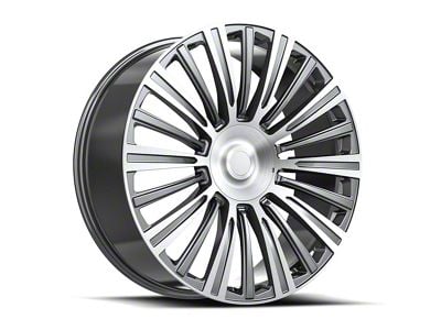 OE Revolution CAD-35 Gunmetal and Machined 6-Lug Wheel; 26x10; 31mm Offset (17-24 Titan)