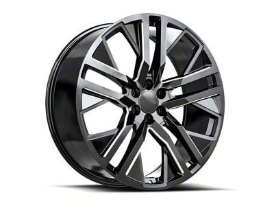 OE Revolution D-36 Gloss Black and Milled 6-Lug Wheel; 24x10; 31mm Offset (04-15 Titan)