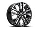 OE Revolution D-36 Gloss Black and Milled 6-Lug Wheel; 24x10; 31mm Offset (17-24 Titan)