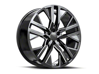 OE Revolution D-36 Gloss Black and Milled 6-Lug Wheel; 26x10; 31mm Offset (17-24 Titan)