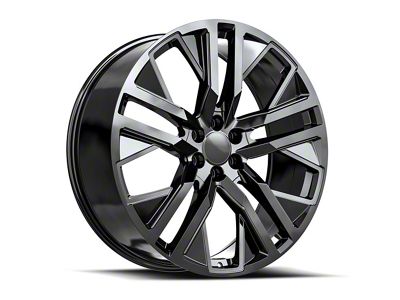 OE Revolution D-36 Gloss Black 6-Lug Wheel; 24x10; 31mm Offset (17-24 Titan)