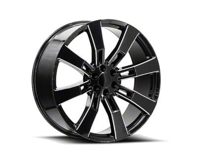 OE Revolution G-02 Gloss Black and Milled 6-Lug Wheel; 26x10; 31mm Offset (04-15 Titan)