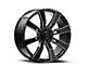 OE Revolution G-02 Gloss Black and Milled 6-Lug Wheel; 26x10; 31mm Offset (04-15 Titan)