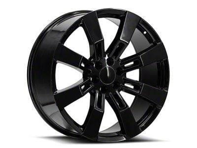 OE Revolution G-02 Gloss Black 6-Lug Wheel; 24x10; 31mm Offset (17-24 Titan)