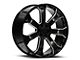 OE Revolution G-06 Black Machined Face with Chrome Inserts 6-Lug Wheel; 26x10; 31mm Offset (04-15 Titan)