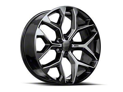 OE Revolution G-09 Gloss Black and Milled 6-Lug Wheel; 24x10; 31mm Offset (17-24 Titan)