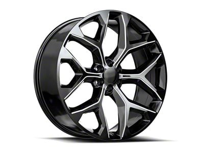 OE Revolution G-09 Gloss Black and Milled 6-Lug Wheel; 26x10; 24mm Offset (04-15 Titan)