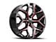 OE Revolution G-09 Gloss Black and Red Milled 6-Lug Wheel; 26x10; 24mm Offset (04-15 Titan)