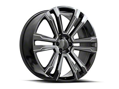 OE Revolution G-10 Gloss Black and Milled 6-Lug Wheel; 24x10; 31mm Offset (04-15 Titan)