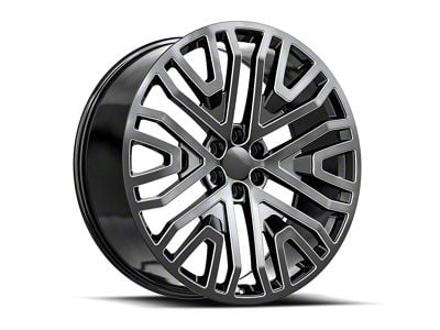 OE Revolution G-14 Gloss Black and Milled 6-Lug Wheel; 22x9; 28mm Offset (04-15 Titan)