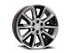 OE Revolution C-08 Silver with Black Inserts 6-Lug Wheel; 22x9; 31mm Offset (16-24 Titan XD)