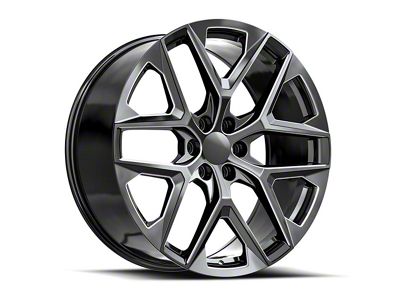 OE Revolution C-39 Gloss Black and Milled 6-Lug Wheel; 24x10; 31mm Offset (16-24 Titan XD)