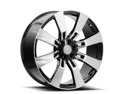 OE Revolution G-02 Gloss Black and Machined 6-Lug Wheel; 26x10; 31mm Offset (16-24 Titan XD)