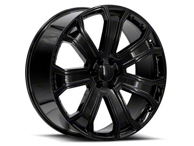 OE Revolution G-06 Gloss Black 6-Lug Wheel; 24x10; 31mm Offset (16-24 Titan XD)