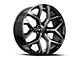 OE Revolution G-09 Gloss Black and Milled 6-Lug Wheel; 26x10; 24mm Offset (16-24 Titan XD)