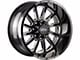 Off-Road Monster M17 Gloss Black Milled 6-Lug Wheel; 20x10; -19mm Offset (04-15 Titan)