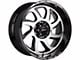 Off-Road Monster M22 Gloss Black Machined 6-Lug Wheel; 20x10; -19mm Offset (04-15 Titan)