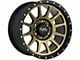 Off-Road Monster M10 Flat Black Machined Bronze 6-Lug Wheel; 17x9; 0mm Offset (05-15 Tacoma)