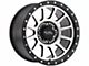 Off-Road Monster M10 Flat Black Machined 6-Lug Wheel; 17x9; 0mm Offset (05-15 Tacoma)