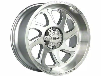 Off-Road Monster M22 Brushed Face Silver 6-Lug Wheel; 20x10; -19mm Offset (05-15 Tacoma)