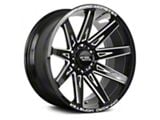 Off Road Monster M25 Gloss Black Milled 6-Lug Wheel; 22x12; -44mm Offset (05-15 Tacoma)