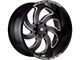 Off-Road Monster M07 Flat Black Milled 6-Lug Wheel; 20x10; -19mm Offset (10-24 4Runner)