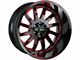 Off-Road Monster M17 Gloss Black Candy Red Milled 6-Lug Wheel; 20x10; -19mm Offset (10-24 4Runner)