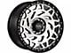 Off-Road Monster M50 Gloss Black Machined with Black Ring 6-Lug Wheel; 17x9; 0mm Offset (10-24 4Runner)