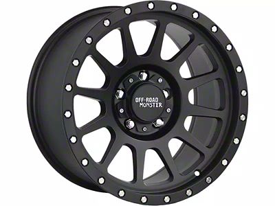 Off-Road Monster M10 Flat Black 6-Lug Wheel; 17x9; 0mm Offset (2024 Tacoma)
