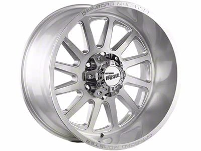 Off-Road Monster M17 Brushed Face Silver 6-Lug Wheel; 17x9; 0mm Offset (2024 Tacoma)