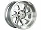 Off-Road Monster M22 Brushed Face Silver 6-Lug Wheel; 20x10; -19mm Offset (2024 Tacoma)