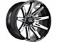 Off-Road Monster M25 Gloss Black Machined 6-Lug Wheel; 20x10; -19mm Offset (2024 Tacoma)