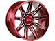 Off-Road Monster M25 Candy Red Milled 6-Lug Wheel; 20x10; -19mm Offset (10-24 4Runner)