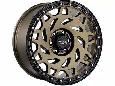 Off-Road Monster M50 Bronze Black Ring 6-Lug Wheel; 20x9.5; -12mm Offset (10-24 4Runner)