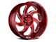 Off-Road Monster M07 Candy Red 6-Lug Wheel; 20x10; -19mm Offset (22-24 Bronco Raptor)