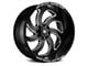 Off-Road Monster M07 Flat Black Milled 6-Lug Wheel; 20x10; -19mm Offset (22-24 Bronco Raptor)