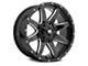 Off-Road Monster M08 Gloss Black Milled 6-Lug Wheel; 20x9; 0mm Offset (22-24 Bronco Raptor)