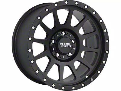 Off-Road Monster M10 Flat Black 6-Lug Wheel; 17x9; 0mm Offset (21-24 Bronco, Excluding Raptor)