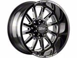 Off-Road Monster M17 Gloss Black Milled Wheel; 17x9; 0mm Offset (20-25 Jeep Gladiator JT)