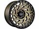 Off-Road Monster M50 Bronze with Black Ring Wheel; 20x9.5; -12mm Offset (20-24 Jeep Gladiator JT)