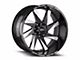 Off-Road Monster M80 Flat Black Milled Wheel; 20x10; -19mm Offset (20-24 Jeep Gladiator JT)