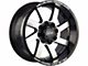 Off-Road Monster M80 Gloss Black Machined Wheel; 20x10; -19mm Offset (20-24 Jeep Gladiator JT)