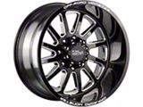 Off-Road Monster M17 Gloss Black Milled Wheel; 17x9; 0mm Offset (05-10 Jeep Grand Cherokee WK, Excluding SRT8)