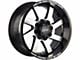 Off-Road Monster M80 Gloss Black Machined Wheel; 20x12; -44mm Offset (22-24 Jeep Grand Cherokee WL)