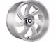 Off-Road Monster M07 Brushed Face Silver Wheel; 20x10; -19mm Offset (99-04 Jeep Grand Cherokee WJ)