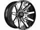 Off-Road Monster M25 Gloss Black Machined Wheel; 20x10; -19mm Offset (05-10 Jeep Grand Cherokee WK)